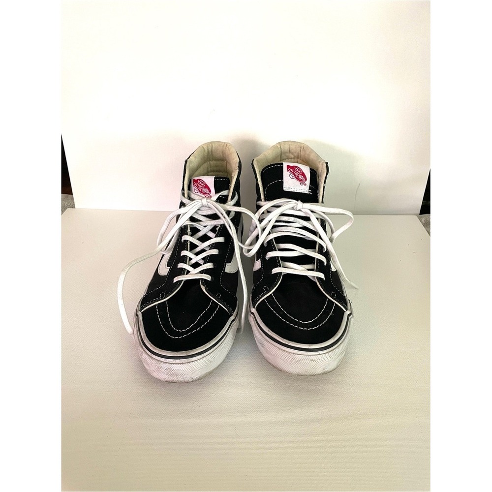 Vans Black & White High-Top Skate Sneakers